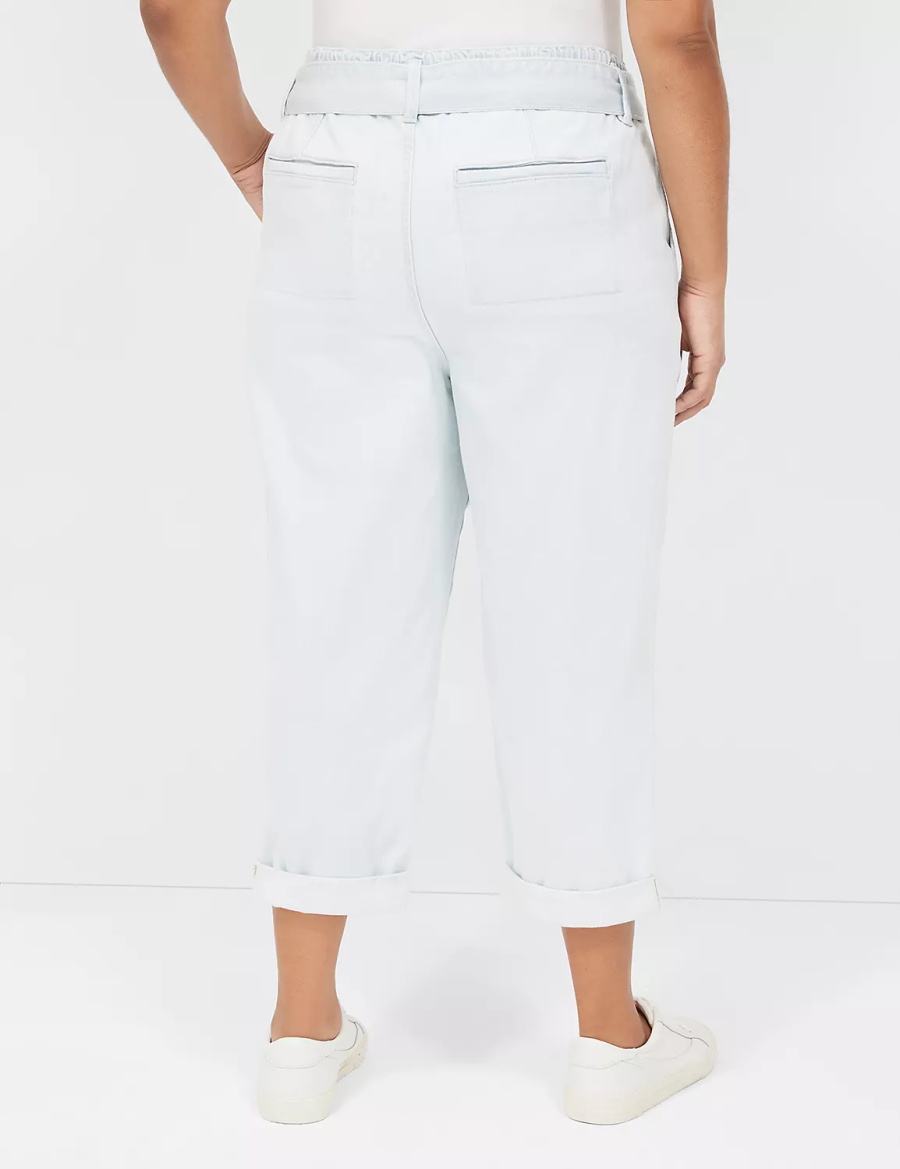 Lane Bryant Pull-On Fit Boyfriend Kadın Kot Pantolon Açık Mavi | XIO1874BG