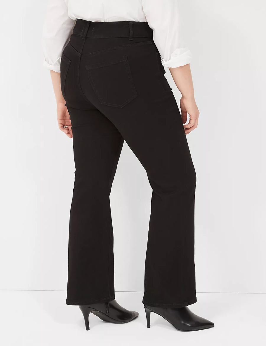 Lane Bryant Tighter Tummy High-Rise Boot Kadın Kot Pantolon Siyah | PJD1743GH