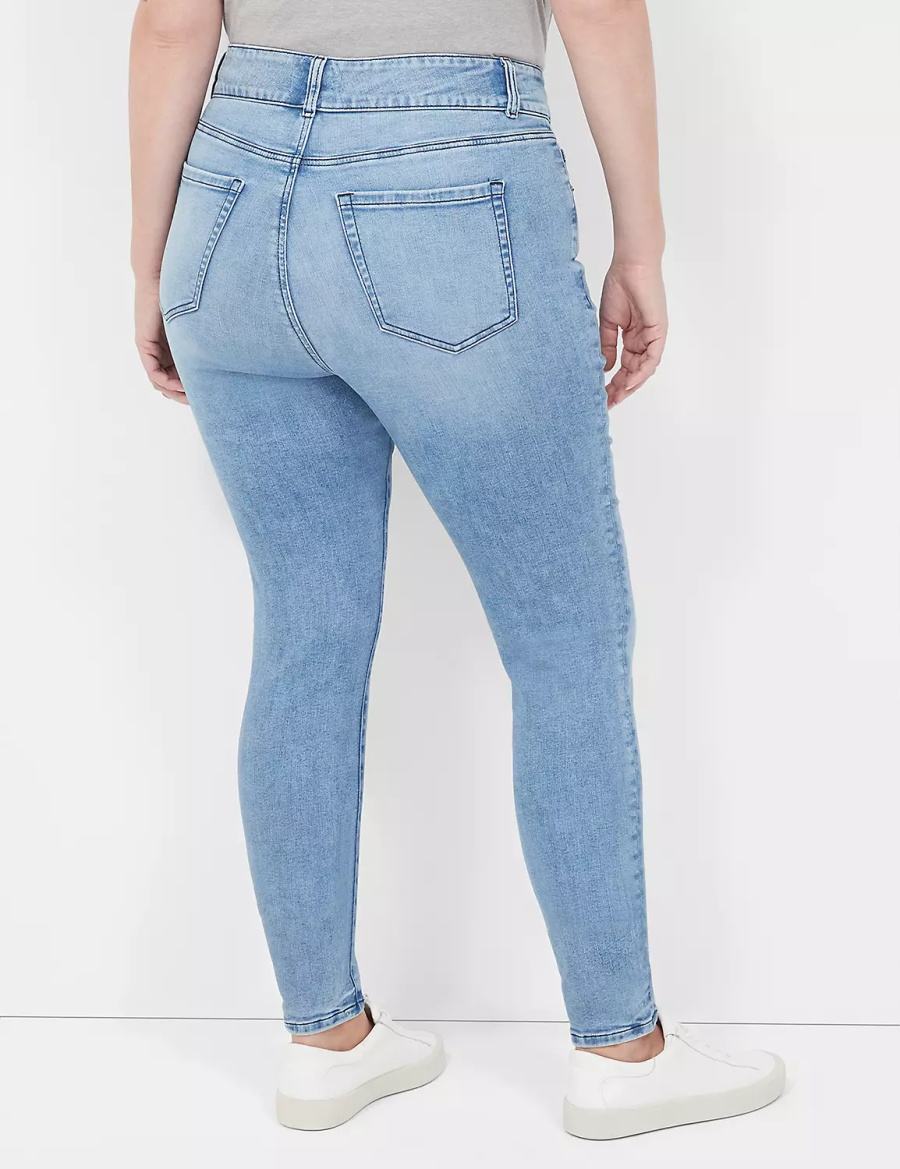 Lane Bryant Tighter Tummy High-Rise Skinny Kadın Kot Pantolon Açık Mavi | IIA2845TX