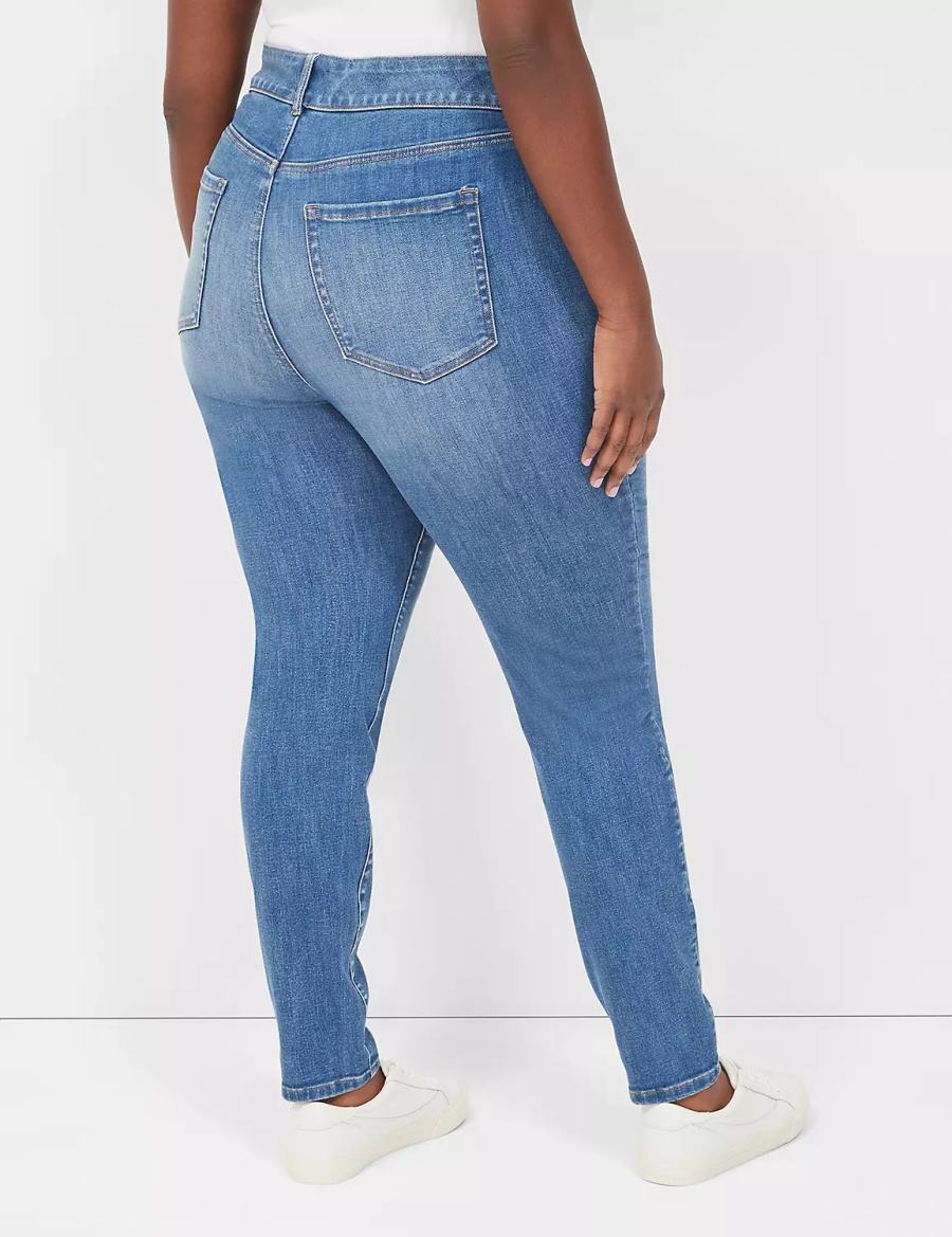 Lane Bryant Tighter Tummy High-Rise Skinny Kadın Kot Pantolon Mavi | SCI6040LA